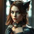 Alluring matte portrait of a beautiful Kitty Pryde from Xmen in the style of Stefan Kostic, 8k, Highly Detailed, Intricate, Half Body, Realistic, Sharp Focus, Volumetric Lighting, Fantasy, Elegant by Stanley Artgerm Lau, Greg Rutkowski