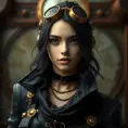 Steampunk portrait of Cassandra Cain, Highly Detailed, Beautiful, Photo Realistic, Sharp Focus, Elegant