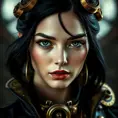 Steampunk portrait of Cassandra Cain, Highly Detailed, Beautiful, Photo Realistic, Sharp Focus, Elegant