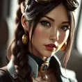 Steampunk portrait of Tifa Lockhart, Highly Detailed, Beautiful, Photo Realistic, Sharp Focus, Elegant