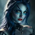 Alluring portrait of a beautiful Mystique from Xmen in the style of Stefan Kostic, 8k, Highly Detailed, Intricate, Half Body, Realistic, Sharp Focus, Volumetric Lighting, Fantasy, Elegant