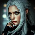 Alluring matte portrait of a beautiful A2 from Nier Automata in the style of Stefan Kostic, Highly Detailed, Full Body, Bokeh effect, Photo Realistic, Sharp Focus