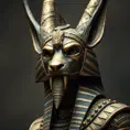 The egyptian god Anubis, Hyper Detailed, Powerful, Sharp Focus