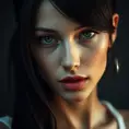 An alluring matte portrait of Tifa Lockhart, Highly Detailed, Beautiful, Photo Realistic, Sharp Focus, Elegant by Stefan Kostic