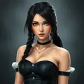 An alluring Tifa Lockhart, Highly Detailed, Beautiful, Photo Realistic, Sharp Focus, Elegant