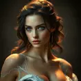 Alluring matte portrait of a beautiful Laura Kinney from Xmen, 8k, Highly Detailed, Intricate, Half Body, Realistic, Sharp Focus, Volumetric Lighting, Fantasy, Elegant by Stanley Artgerm Lau, Greg Rutkowski