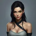 Matte portrait of Tifa Lockhart, Highly Detailed, Beautiful, Photo Realistic, Sharp Focus, Elegant