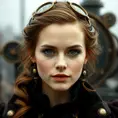 Steampunk portrait of Emma Watson, Highly Detailed, Beautiful, Photo Realistic, Sharp Focus, Elegant