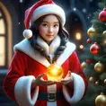 A Christmas Miracle, Highly Detailed, Magical, Stunning, Photo Realistic, Sharp Focus, Volumetric Lighting, Fantasy by Stanley Artgerm Lau