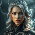 Alluring matte portrait of a beautiful Storm from Xmen in the style of Stefan Kostic, 8k, Highly Detailed, Intricate, Half Body, Realistic, Sharp Focus, Volumetric Lighting, Fantasy, Elegant by Stanley Artgerm Lau, Greg Rutkowski