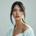 Matte portrait of Tifa Lockhart in white in the style of Stefan Kostic, Highly Detailed, Beautiful, Sharp Focus, Elegant by WLOP