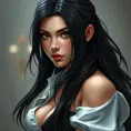 Alluring portrait of Tifa Lockhart, Highly Detailed, Beautiful, Photo Realistic, Sharp Focus, Elegant