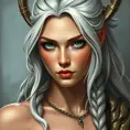 Portrait of Ciri as Amazon Viking Athena, Highly Detailed, Intricate, Sharp Focus, Smooth, Elegant