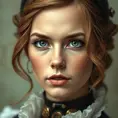 Steampunk portrait of Emma Watson, Highly Detailed, Beautiful, Photo Realistic, Sharp Focus, Elegant