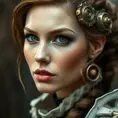 Steampunk portrait of Sarah Kerrigan, Highly Detailed, Beautiful, Photo Realistic, Sharp Focus, Elegant