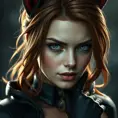 Alluring matte portrait of a beautiful Kitty Pryde from Xmen in the style of Stefan Kostic, 8k, Highly Detailed, Intricate, Half Body, Realistic, Sharp Focus, Volumetric Lighting, Fantasy, Elegant