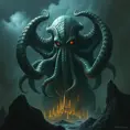 Cthulhu monster, Eldritch, Fantasy, Apocalyptic, Doom, Dreadful, Forbidding, Frightful, Harrowing, Ominous, Shocking, Terrifying, Threatening, Unnerving