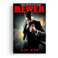 Design a compelling front page cover for the book, daring hero, in suit, Poster