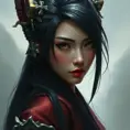 Mulan, Ultra Detailed, Half Body, Beautiful, Matte Painting, Sharp Focus, Portrait, Fantasy by Stefan Kostic