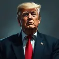 Donald Trump, Highly Detailed, Artstation, Half Body, Trending on Artstation, Digital Painting, Matte Painting