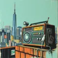 Grinder nation radio on the canvas artworks in tokyo, Poster