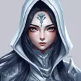 Matte portrait of a mysterious Fiora from League of Legends in white, Intricate, Half Body, Sharp Focus, Anime, Elegant by Stanley Artgerm Lau