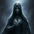 Veiled female necromancer, Gothic and Fantasy, Elden Ring, Photo Realistic, Dynamic Lighting by Stanley Artgerm Lau