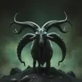 Cthulhu goat, Eldritch, Fantasy, Apocalyptic, Doom, Dreadful, Forbidding, Frightful, Harrowing, Ominous, Shocking, Terrifying, Threatening, Unnerving