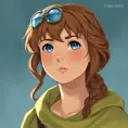portrait of princess nausicaa, Highly Detailed, Beautiful, Digital Painting, Anime, Fantasy by Studio Ghibli