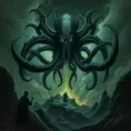 Cthulhu monster, Eldritch, Fantasy, Apocalyptic, Doom, Dreadful, Forbidding, Frightful, Harrowing, Ominous, Shocking, Terrifying, Threatening, Unnerving