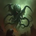 Cthulhu monster, Eldritch, Fantasy, Apocalyptic, Doom, Dreadful, Forbidding, Frightful, Harrowing, Ominous, Shocking, Terrifying, Threatening, Unnerving