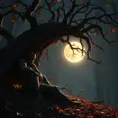 Portrait of a fall we felled in the moonlight, Highly Detailed, Intricate, Cinematic Lighting, Unreal Engine, Radiant, Fantasy