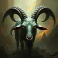 Cthulhu goat, Eldritch, Fantasy, Apocalyptic, Doom, Dreadful, Forbidding, Frightful, Harrowing, Ominous, Shocking, Terrifying, Threatening, Unnerving by Stefan Kostic