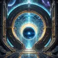 Gateway portal cosmic mystic etheral alchemy flow, Futuristic, Sci-Fi