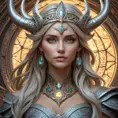 Alluring matte portrait of the beautiful norse goddess Hel in the style of Stefan Kostic, 8k, Highly Detailed, Intricate, Realistic, Sharp Focus, Volumetric Lighting, Fantasy, Elegant by Stanley Artgerm Lau, Alphonse Mucha, WLOP