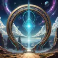 Gateway portal cosmic mystic etheral alchemy flow, Futuristic, Sci-Fi