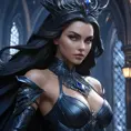 Queen of the night, 8k, Hyper Detailed, Trending on Artstation, Matte Painting, Sharp Focus, Volumetric Lighting, Concept Art by Stanley Artgerm Lau