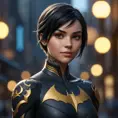 Matte portrait of Cassandra Cain with tattoos, 8k, Highly Detailed, Alluring, Artstation, Bokeh effect, Sharp Focus, Volumetric Lighting, Concept Art by Stanley Artgerm Lau, Greg Rutkowski