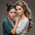 a compassionate woman helping someone in need, Highly Detailed, Half Body, Gorgeous, Stunning, Elegant by Stanley Artgerm Lau