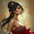 a strong woman overcoming adversity, Highly Detailed, Half Body, Gorgeous, Stunning, Elegant by Stanley Artgerm Lau