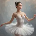 ethereal ballerina, graceful lines, gossamer tutu, and an expression of serene beauty, Highly Detailed, Half Body, Gorgeous, Stunning, Elegant by Stanley Artgerm Lau, Stefan Kostic