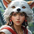 portrait of princess mononoke