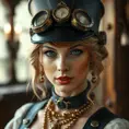 Steampunk portrait of Tayor Swift