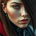 Alluring highly detailed matte portrait of a beautiful cyborg in the style of Stefan Kostic