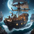Game characters from Apex Legends fighting on a Pirate Ship
