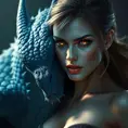 Mystique shifting into form, blue scales transforming into smooth skin, piercing yellow eyes, a hint of mischief, dynamic pose, dramatic lighting, photorealistic