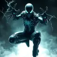 Evil cybernetic spiderman as a mortal kombat character, advanced graphics