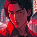 Anime art of Akira, detailed scene, red, perfect face, intricately detailed photorealism, trending on artstation, neon lights, rainy day, ray-traced environment, vintage 90's anime artwork