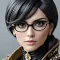 An alluring matte portrait of Bayonetta