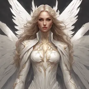 Alluring matte portrait of the beautiful Kayle in white, 8k, Highly Detailed, Intricate, Realistic, Sharp Focus, Volumetric Lighting, Fantasy, Elegant by Stanley Artgerm Lau, Alphonse Mucha, WLOP, Stefan Kostic